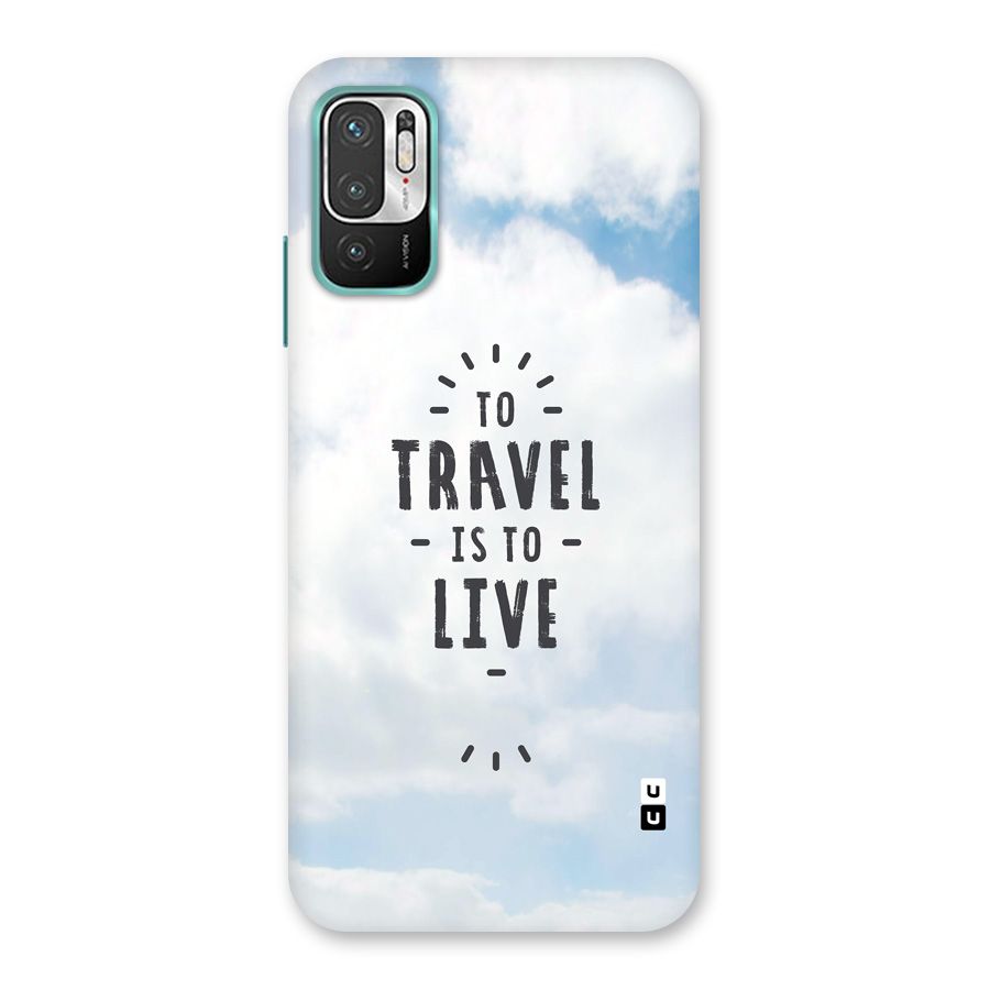 Travel is Life Back Case for Redmi Note 10T 5G