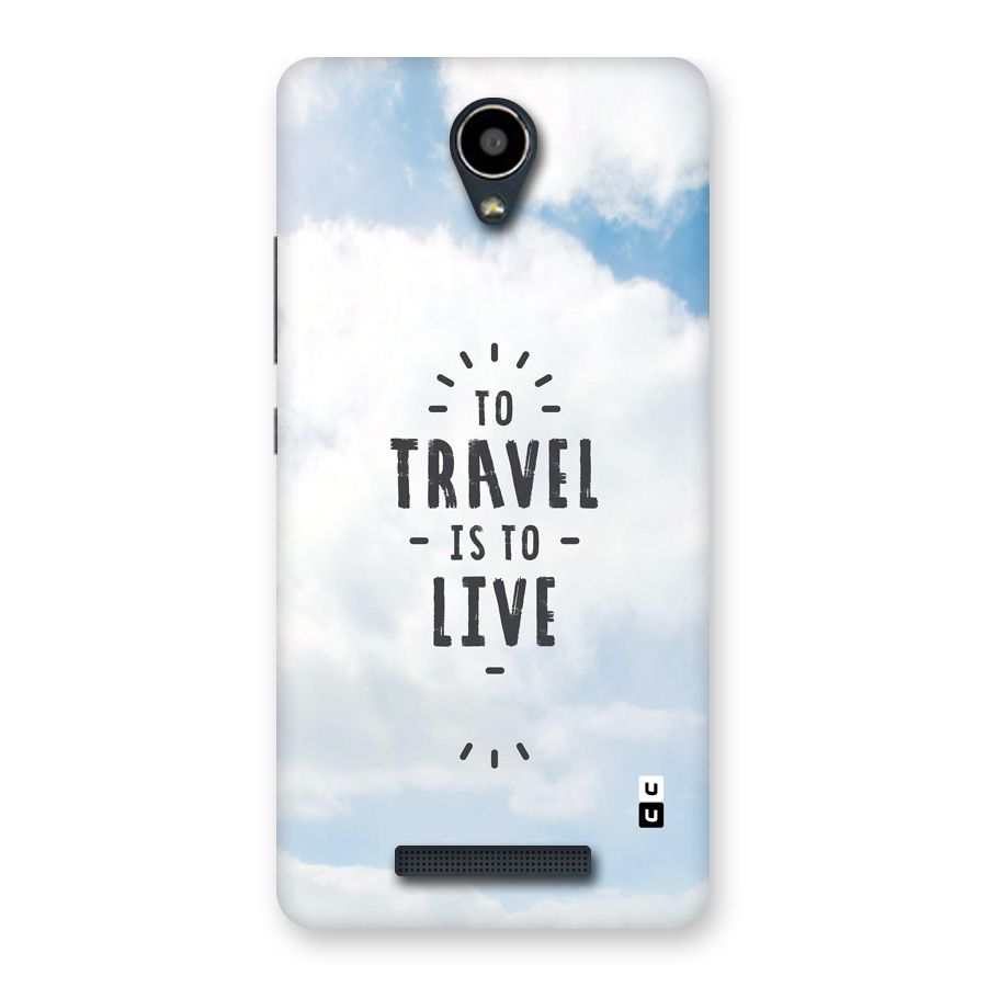 Travel is Life Back Case for Redmi Note 2