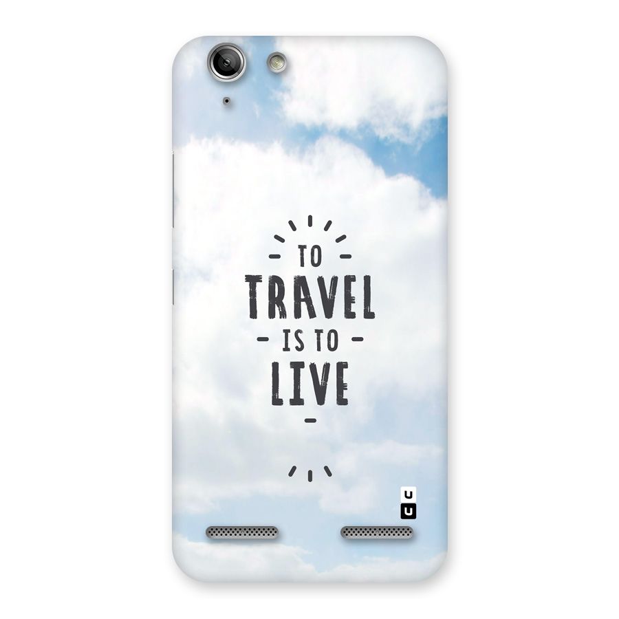 Travel is Life Back Case for Vibe K5 Plus