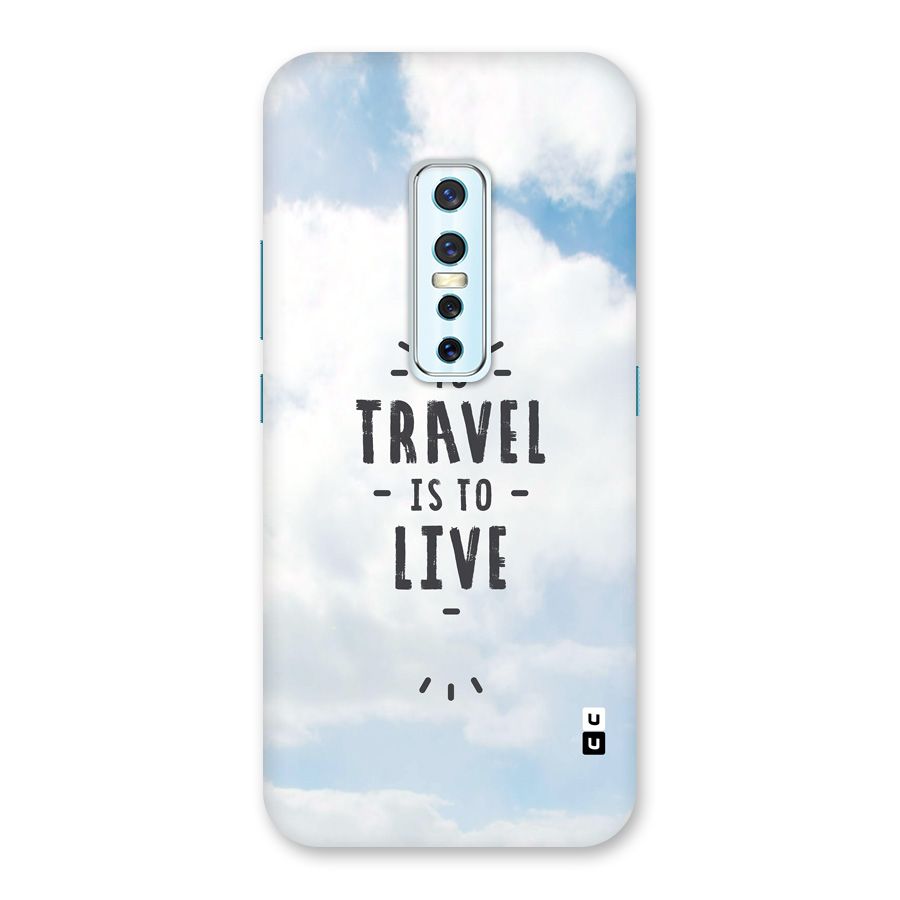 Travel is Life Back Case for Vivo V17 Pro