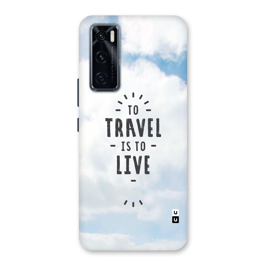 Travel is Life Back Case for Vivo V20 SE