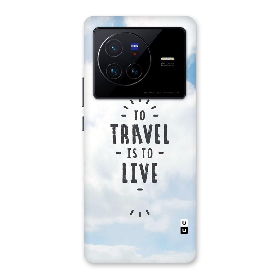 Travel is Life Back Case for Vivo X80