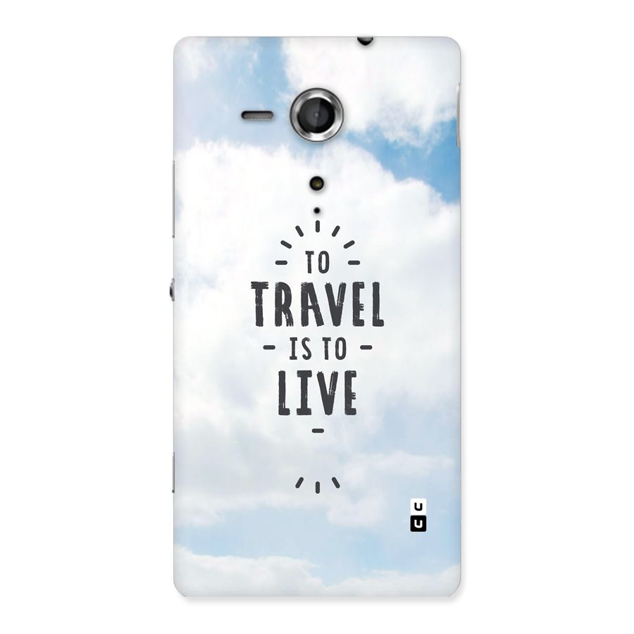 Travel is Life Back Case for Xperia Sp