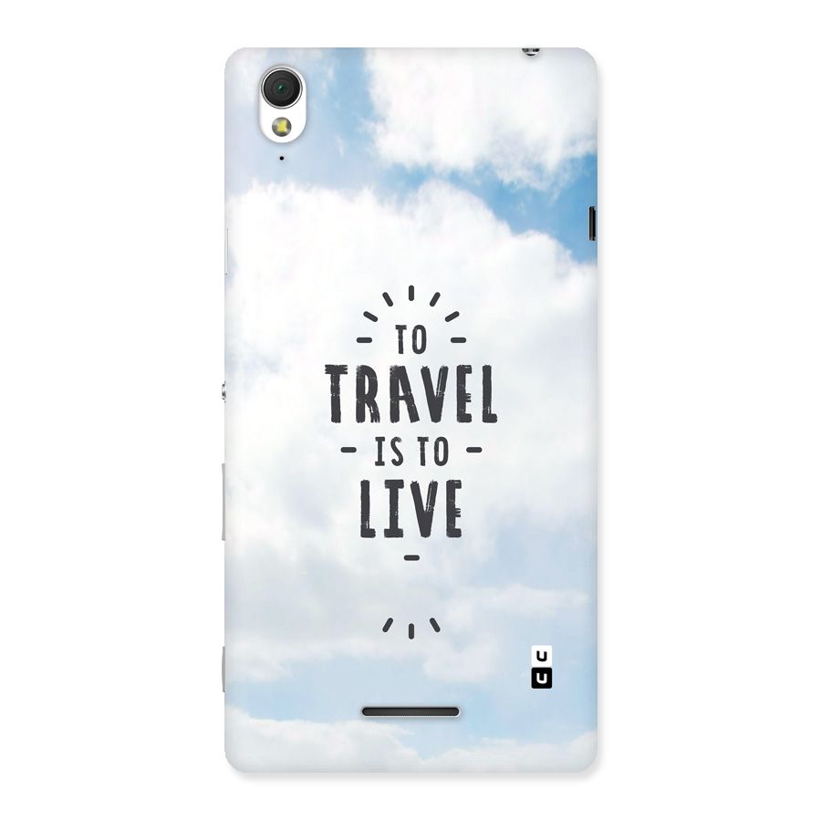 Travel is Life Back Case for Xperia T3