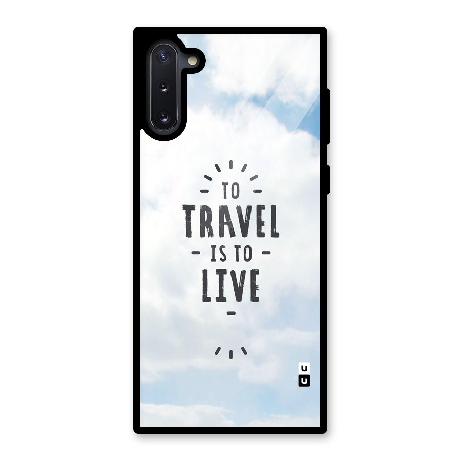 Travel is Life Glass Back Case for Galaxy Note 10