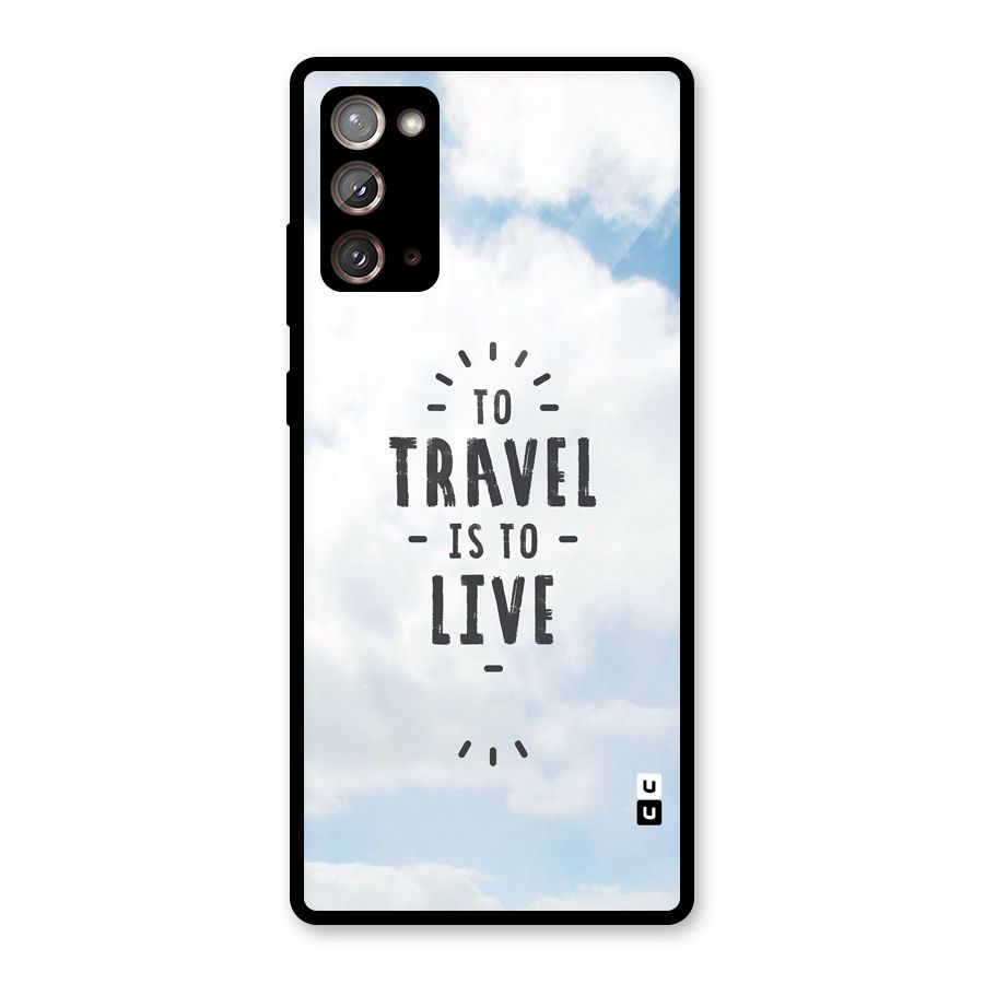 Travel is Life Glass Back Case for Galaxy Note 20