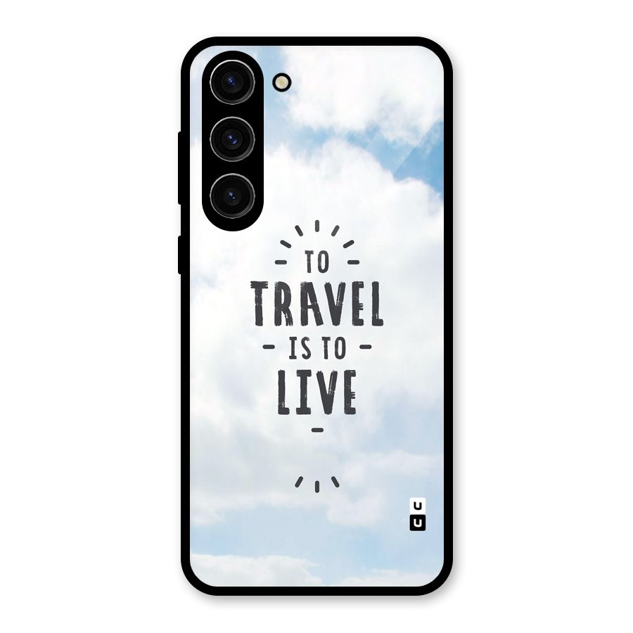 Travel is Life Glass Back Case for Galaxy S23 Plus