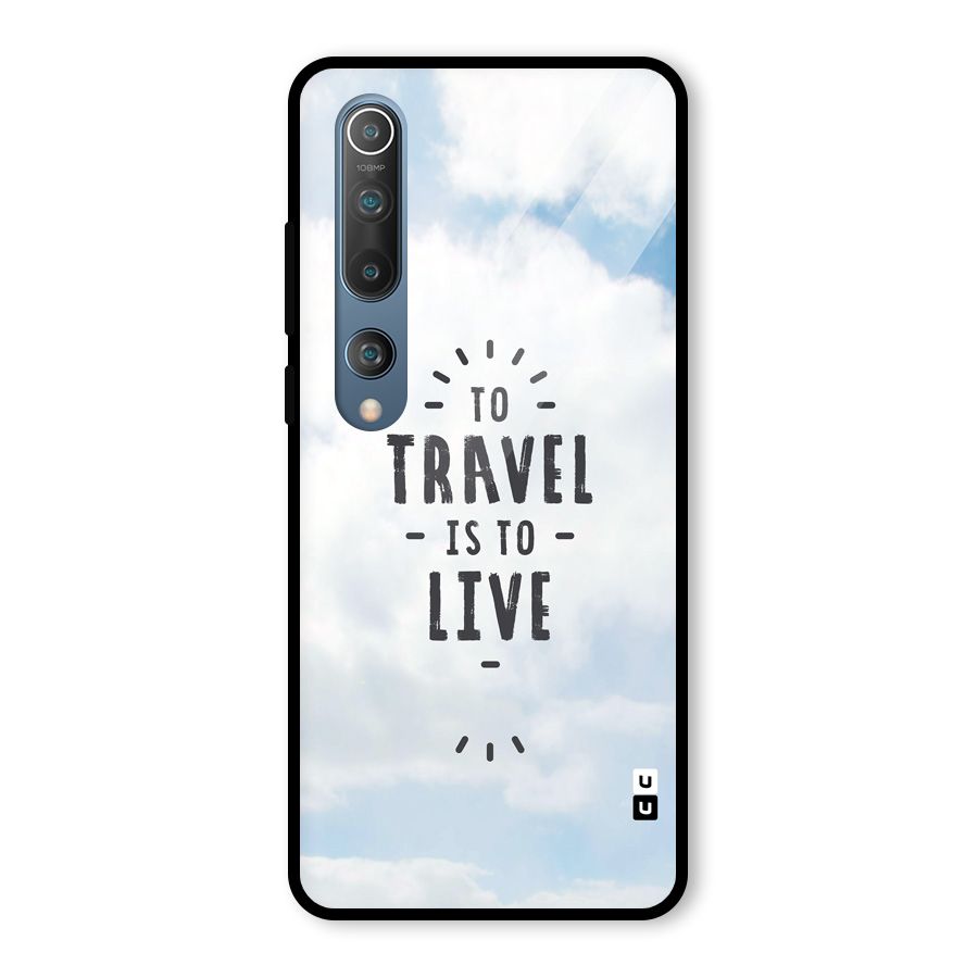 Travel is Life Glass Back Case for Mi 10