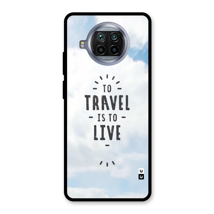 Travel is Life Glass Back Case for Mi 10i
