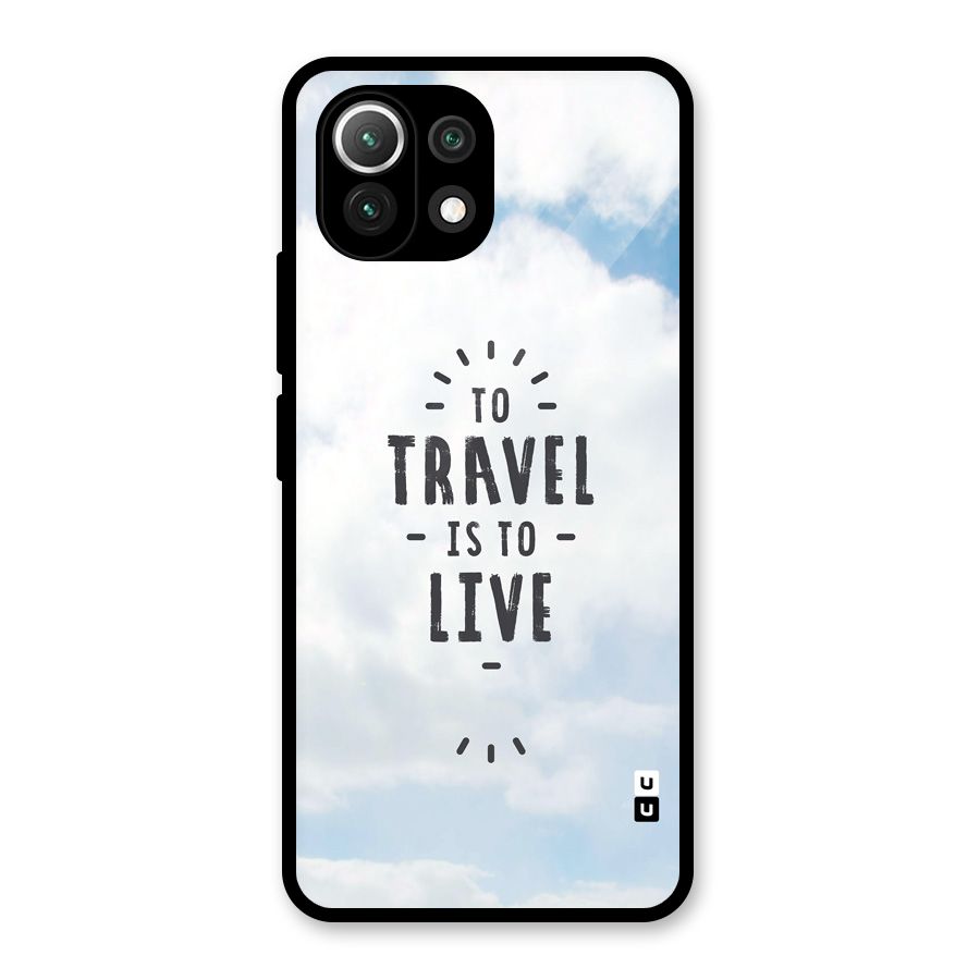 Travel is Life Glass Back Case for Mi 11 Lite