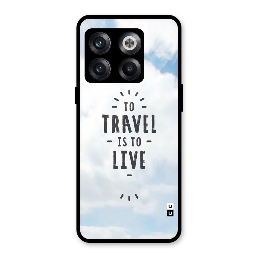 Travel is Life Glass Back Case for OnePlus 10T