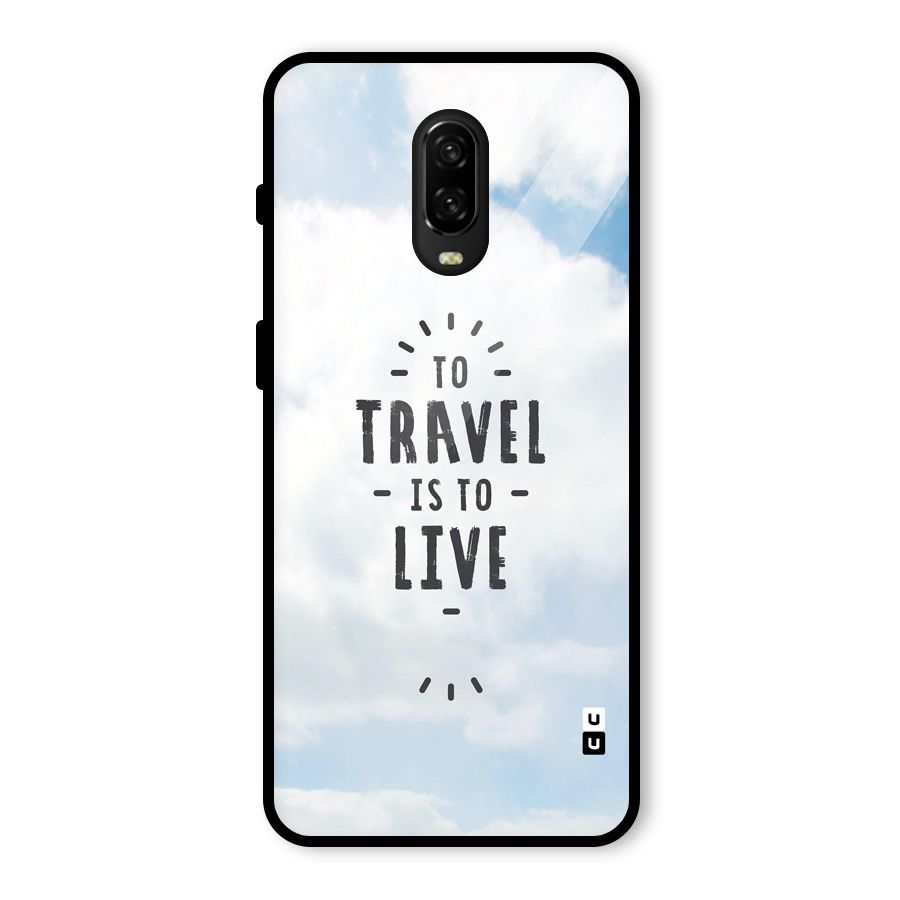 Travel is Life Glass Back Case for OnePlus 6T