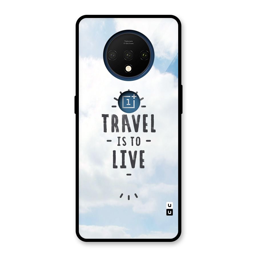 Travel is Life Glass Back Case for OnePlus 7T