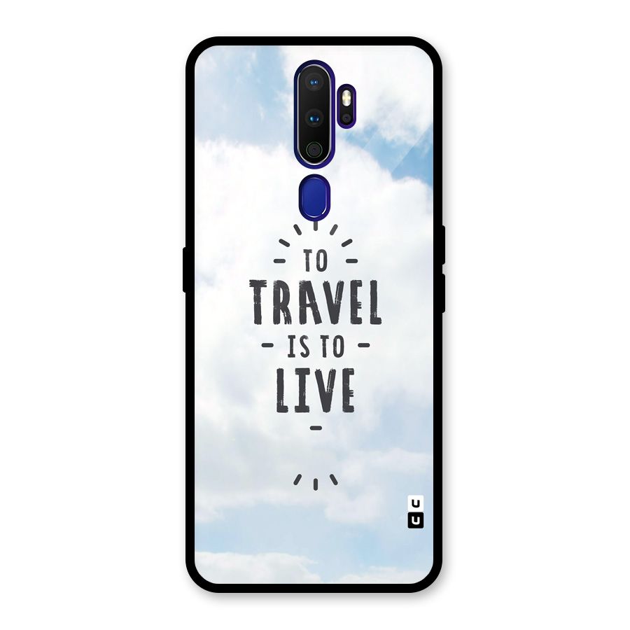 Travel is Life Glass Back Case for Oppo A9 (2020)