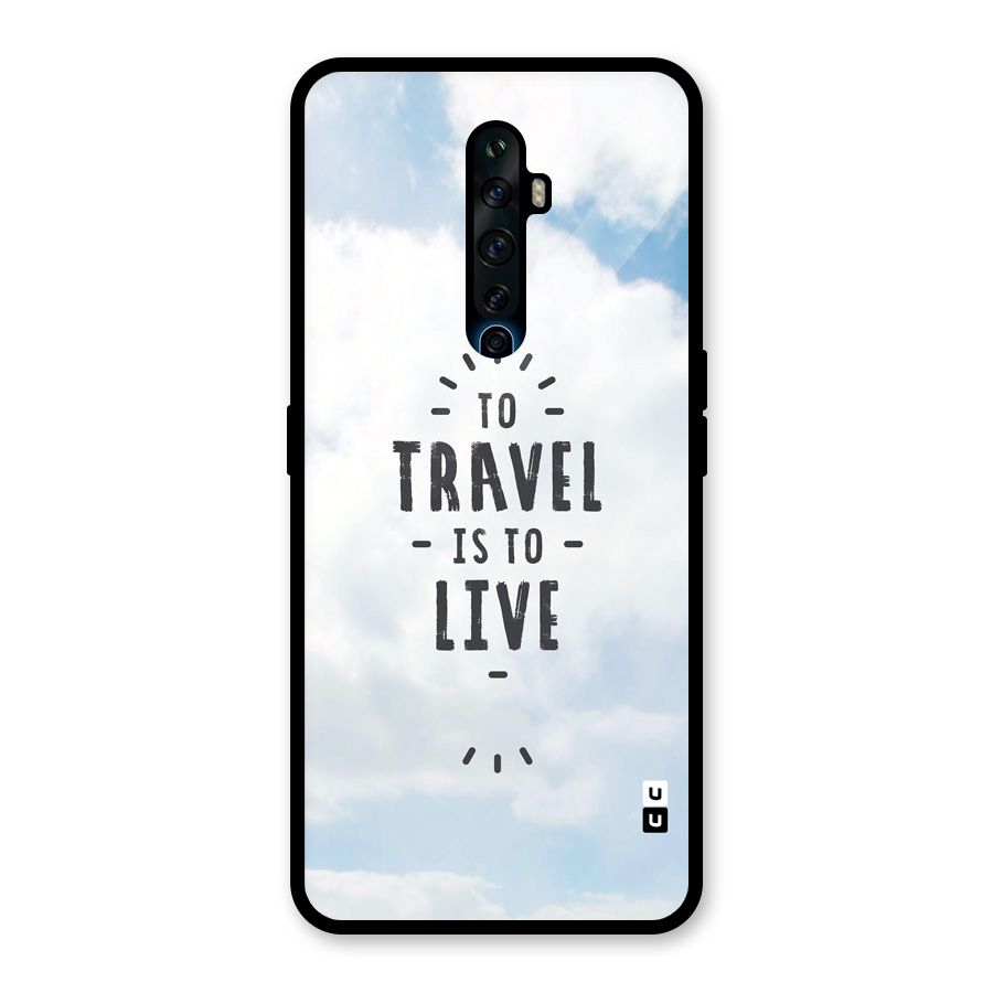 Travel is Life Glass Back Case for Oppo Reno2 F