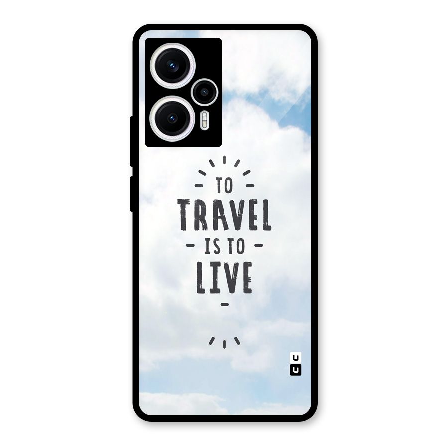 Travel is Life Glass Back Case for Poco F5
