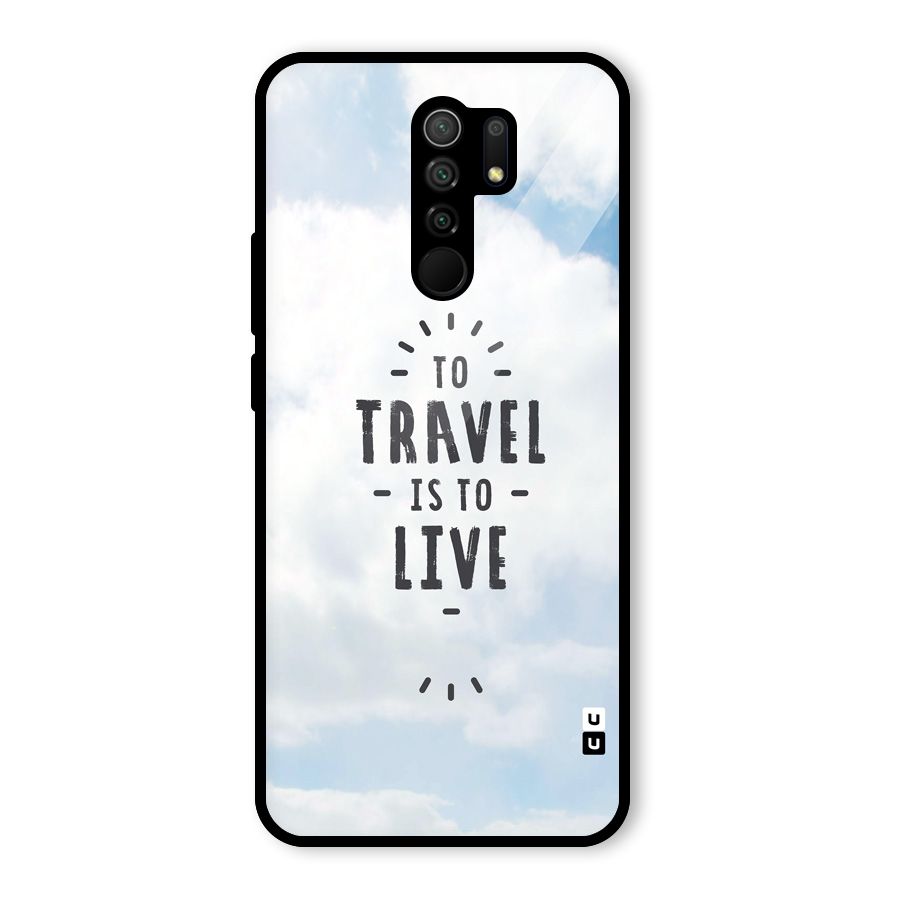 Travel is Life Glass Back Case for Poco M2