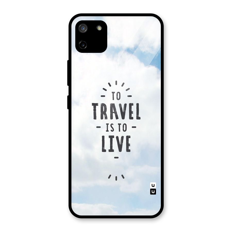 Travel is Life Glass Back Case for Realme C11