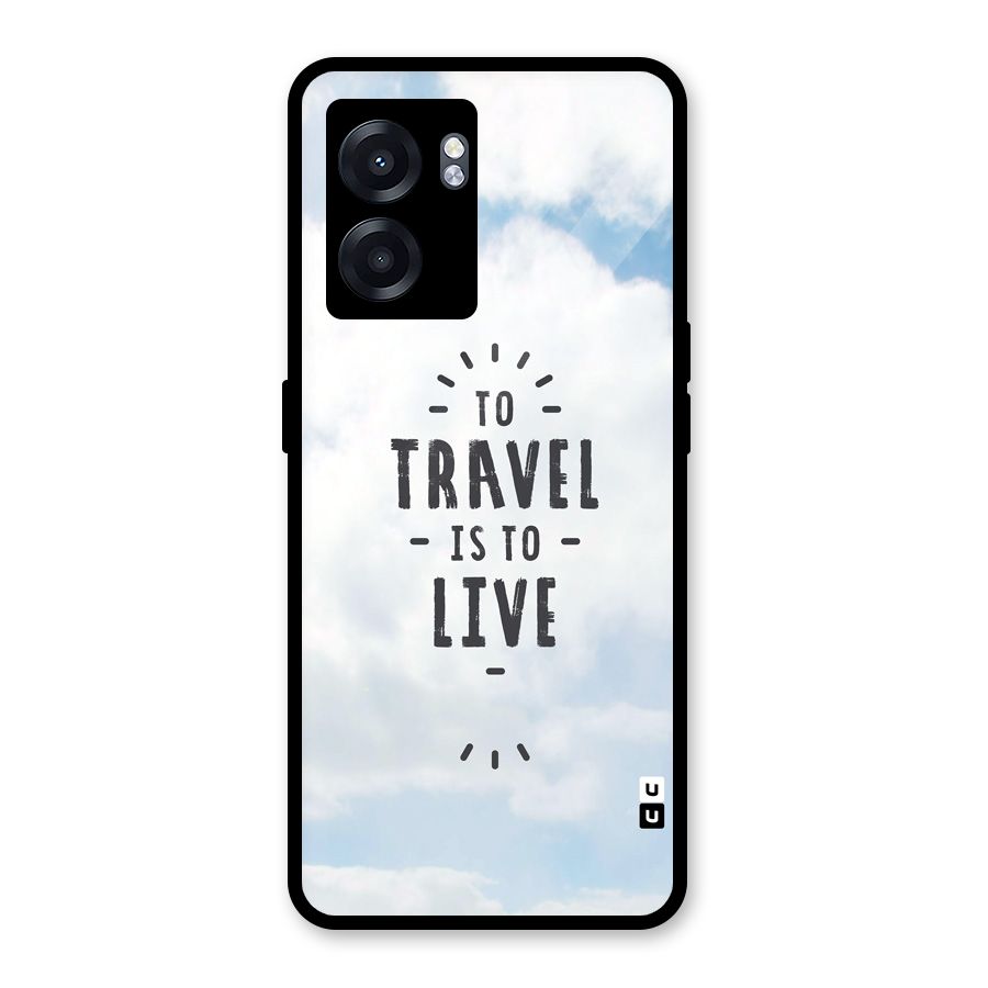 Travel is Life Glass Back Case for Realme Narzo 50 5G