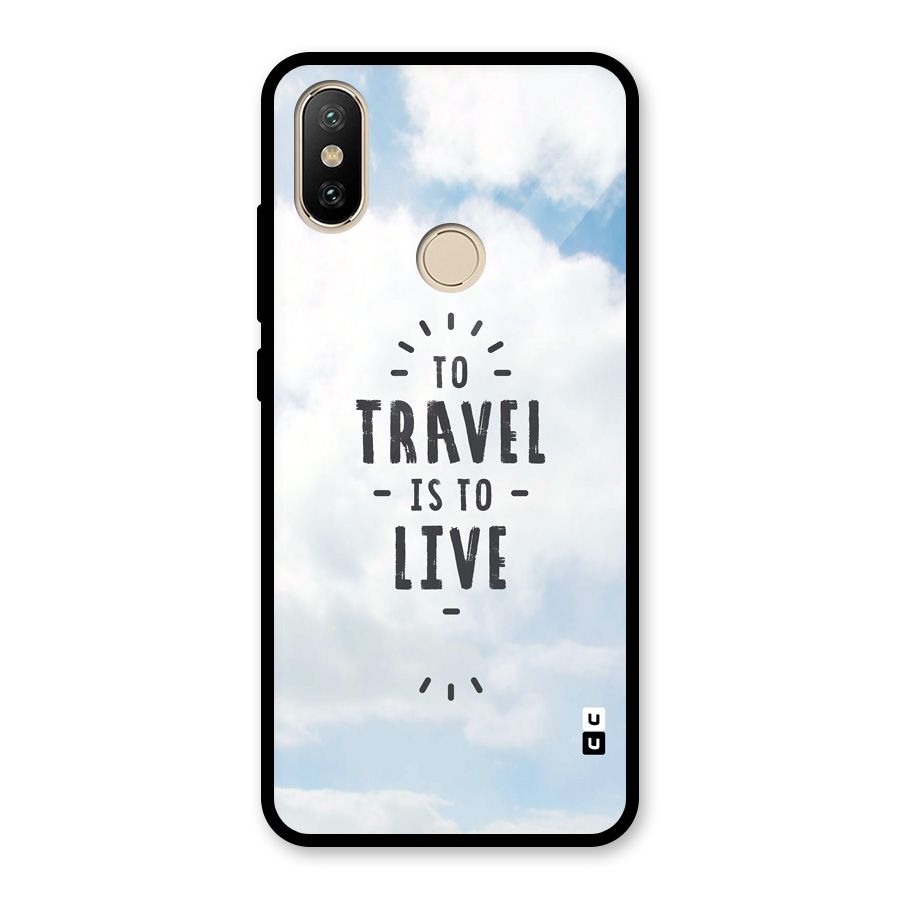 Travel is Life Glass Back Case for Redmi A2