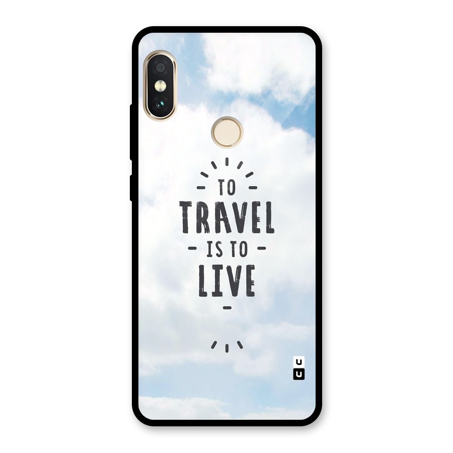Travel is Life Glass Back Case for Redmi Note 5 Pro