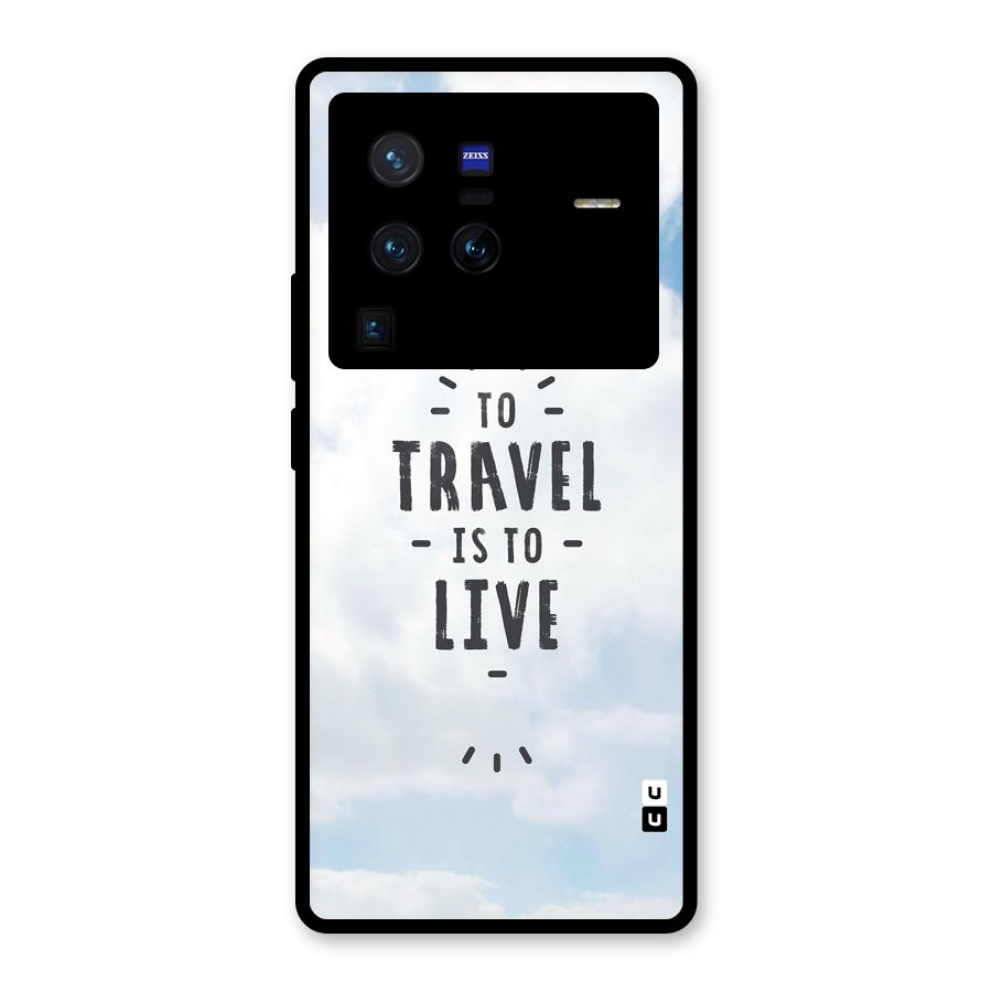 Travel is Life Glass Back Case for Vivo X80 Pro