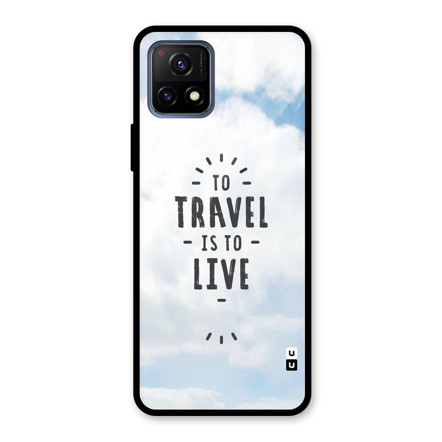 Travel is Life Glass Back Case for Vivo Y72 5G