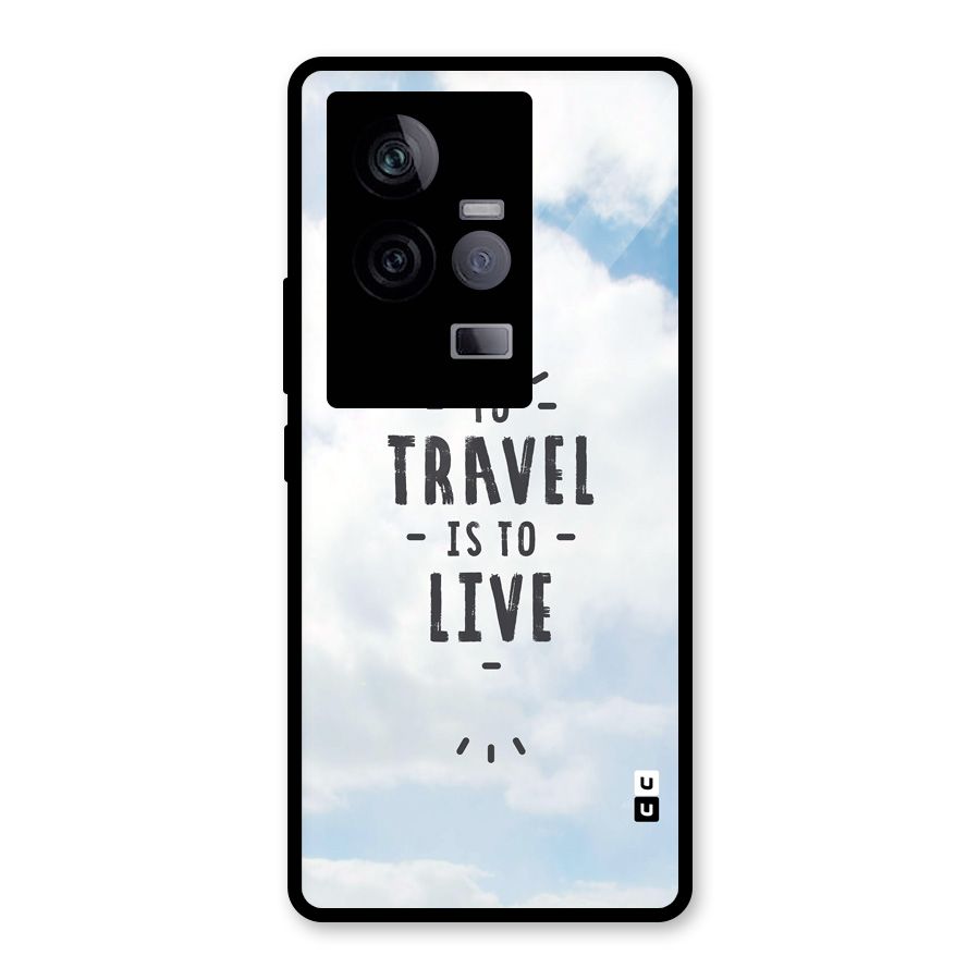 Travel is Life Glass Back Case for Vivo iQOO 11 5G
