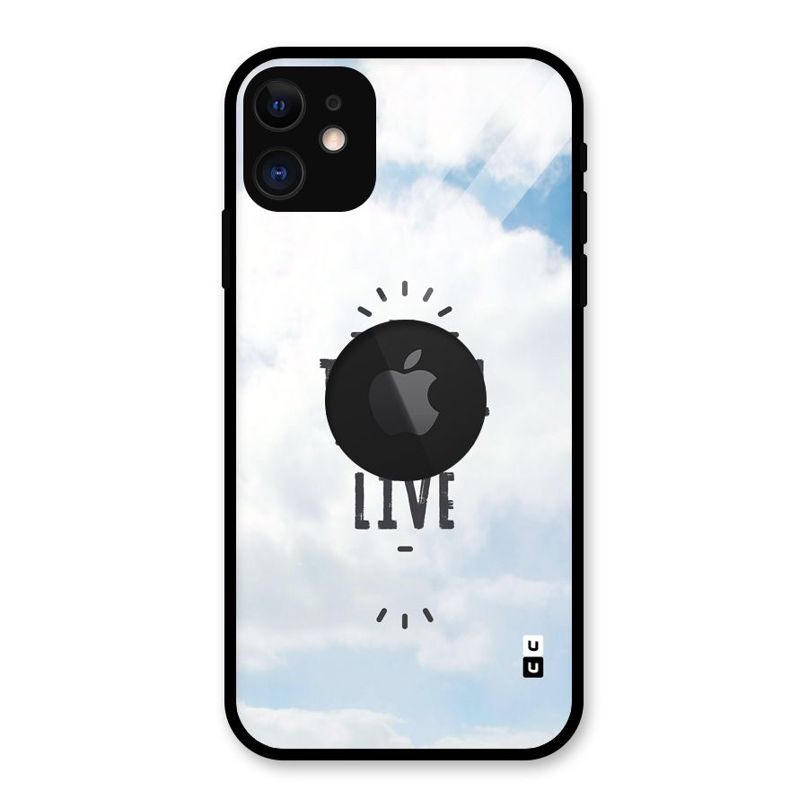 Travel is Life Glass Back Case for iPhone 11 Logo Cut
