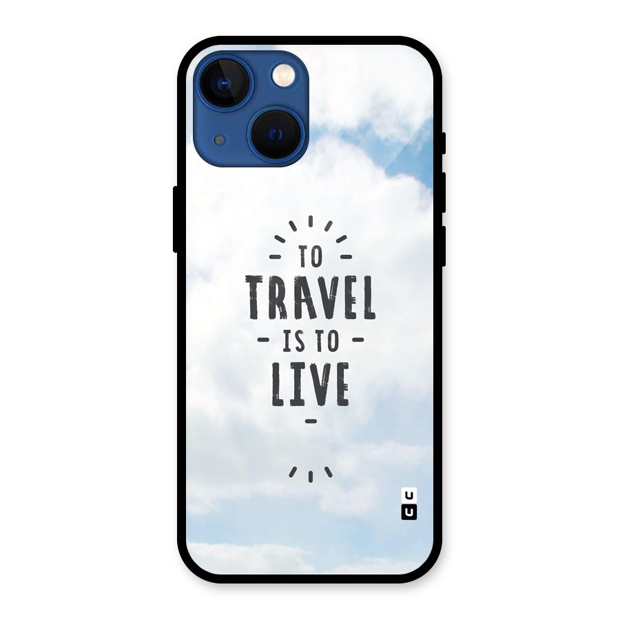 Travel is Life Glass Back Case for iPhone 13 Mini