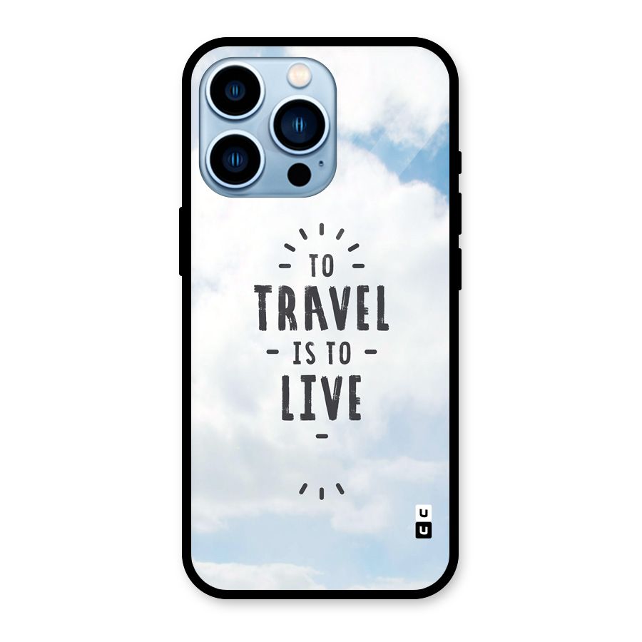 Travel is Life Glass Back Case for iPhone 13 Pro