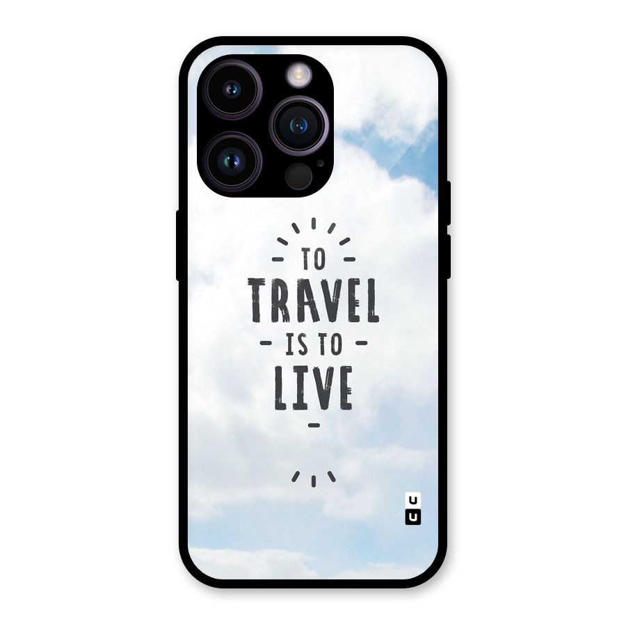 Travel is Life Glass Back Case for iPhone 14 Pro