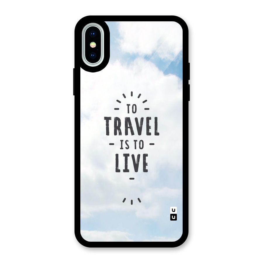 Travel is Life Glass Back Case for iPhone X