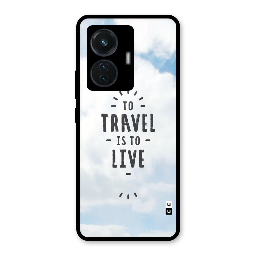 Travel is Life Glass Back Case for iQOO Z6 44W