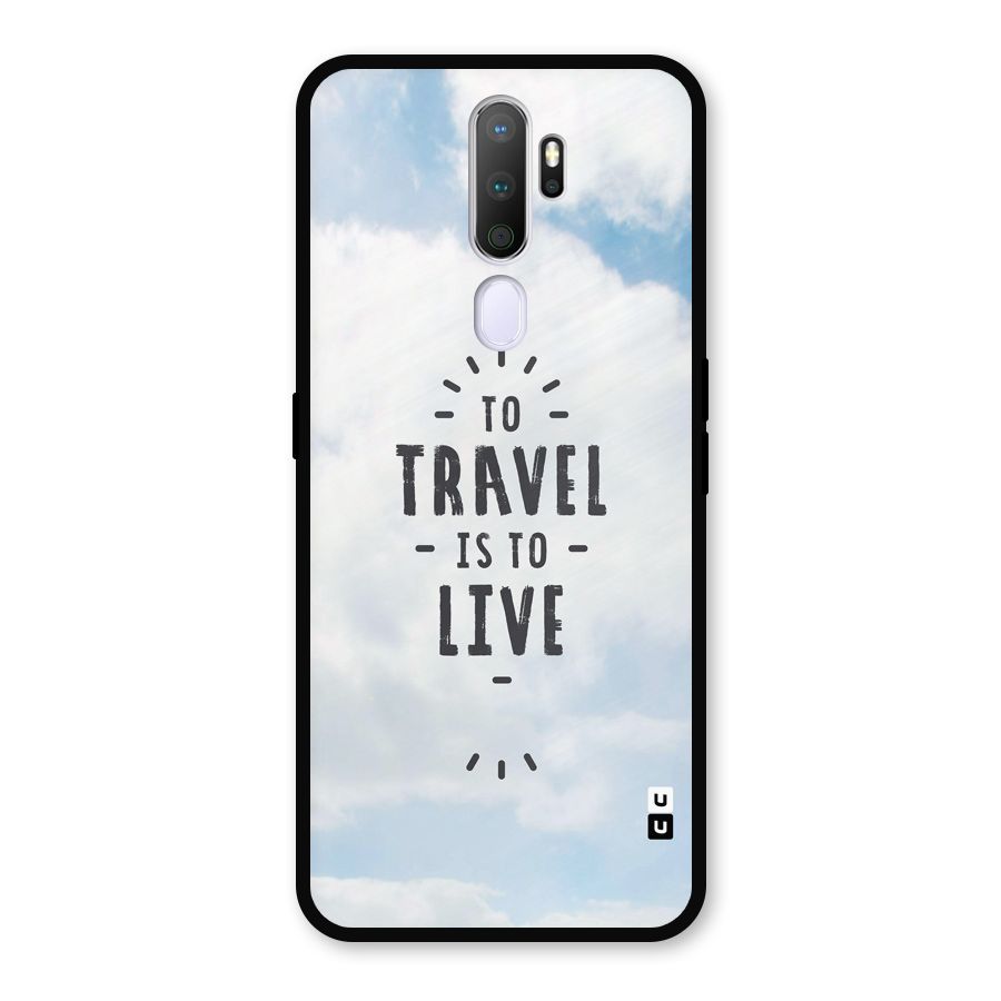 Travel is Life Metal Back Case for Oppo A9 (2020)