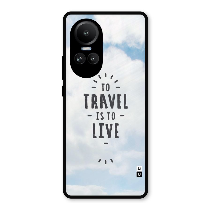 Travel is Life Metal Back Case for Oppo Reno10 Pro