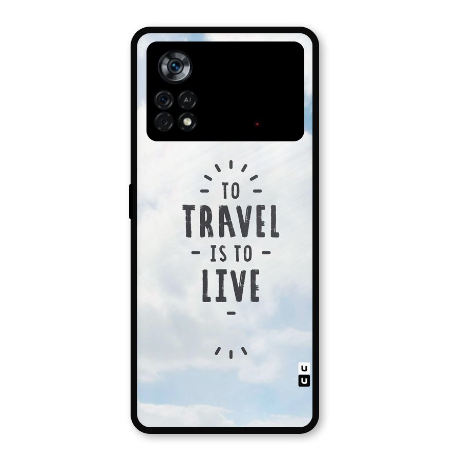 Travel is Life Metal Back Case for Poco X4 Pro 5G