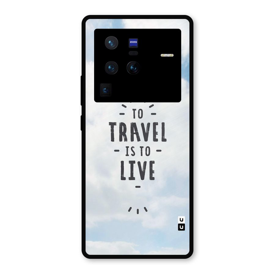 Travel is Life Metal Back Case for Vivo X80 Pro