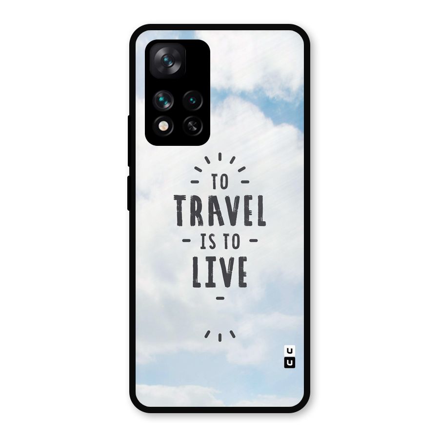 Travel is Life Metal Back Case for Xiaomi 11i Hypercharge 5G
