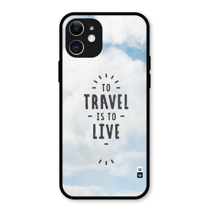 Travel is Life Metal Back Case for iPhone 12