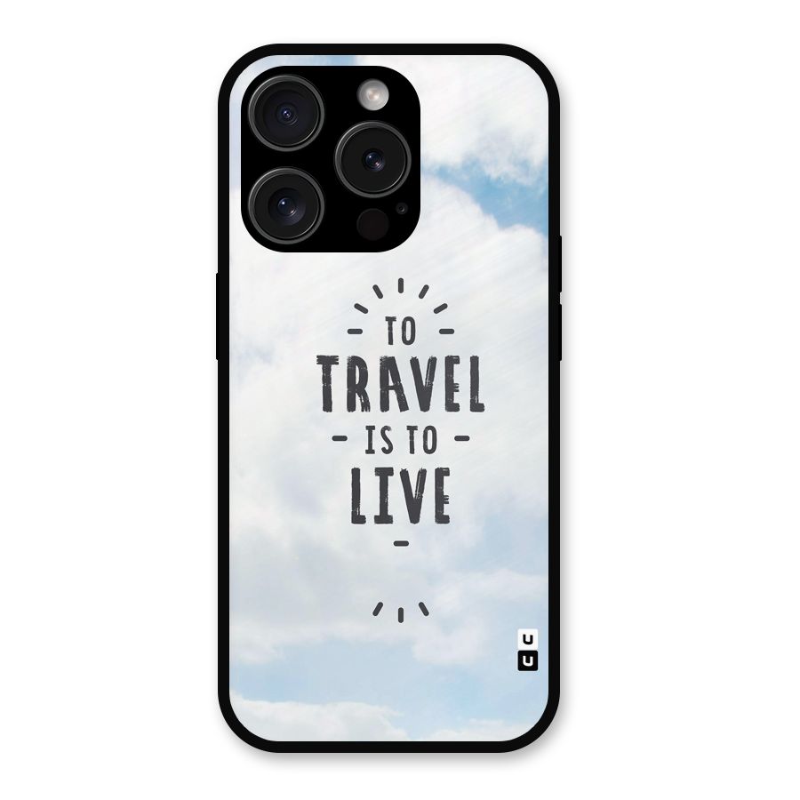 Travel is Life Metal Back Case for iPhone 15 Pro