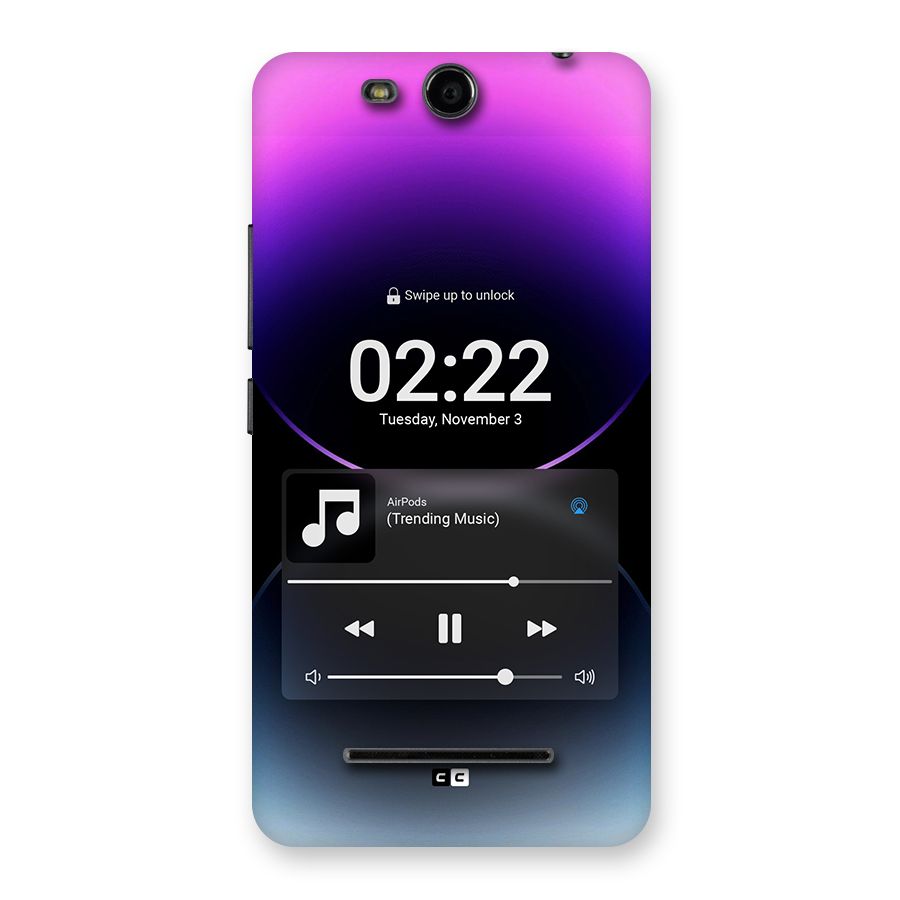 Trending Music Back Case for Canvas Juice 3 Q392