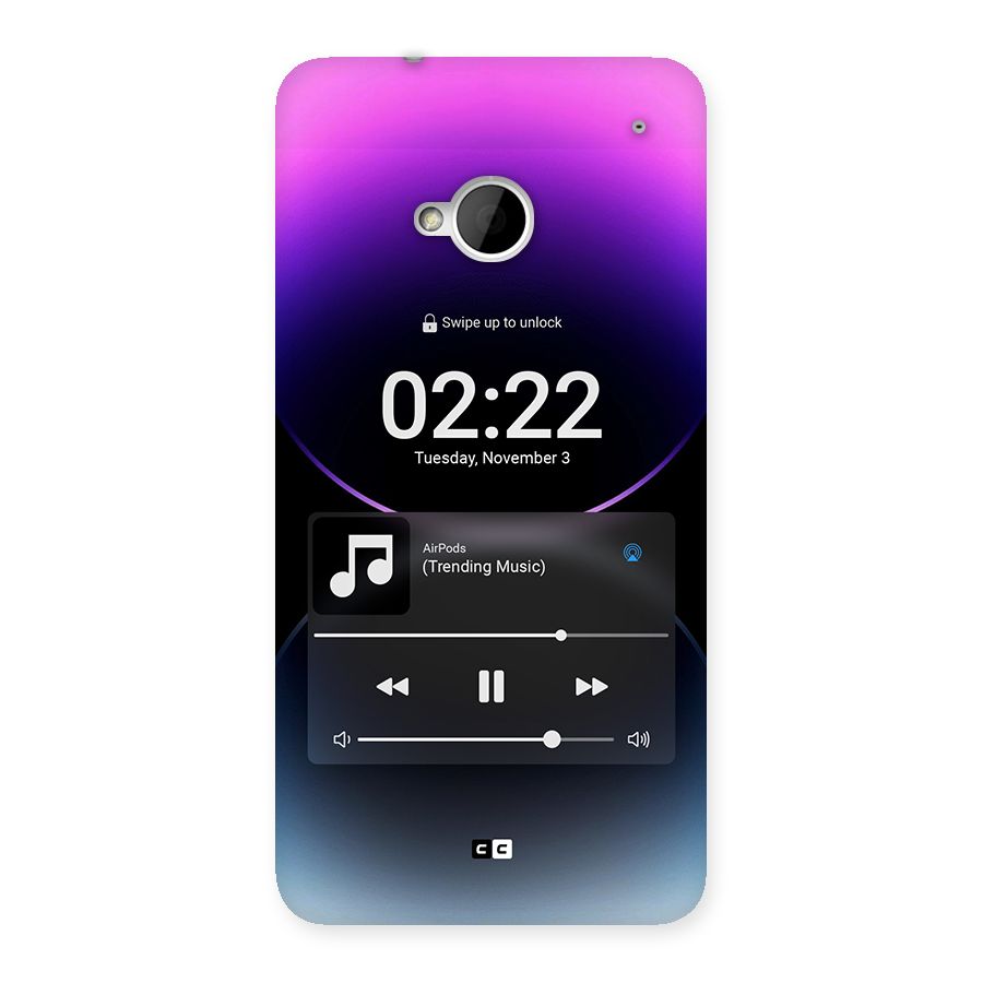 Trending Music Back Case for One M7 (Single Sim)