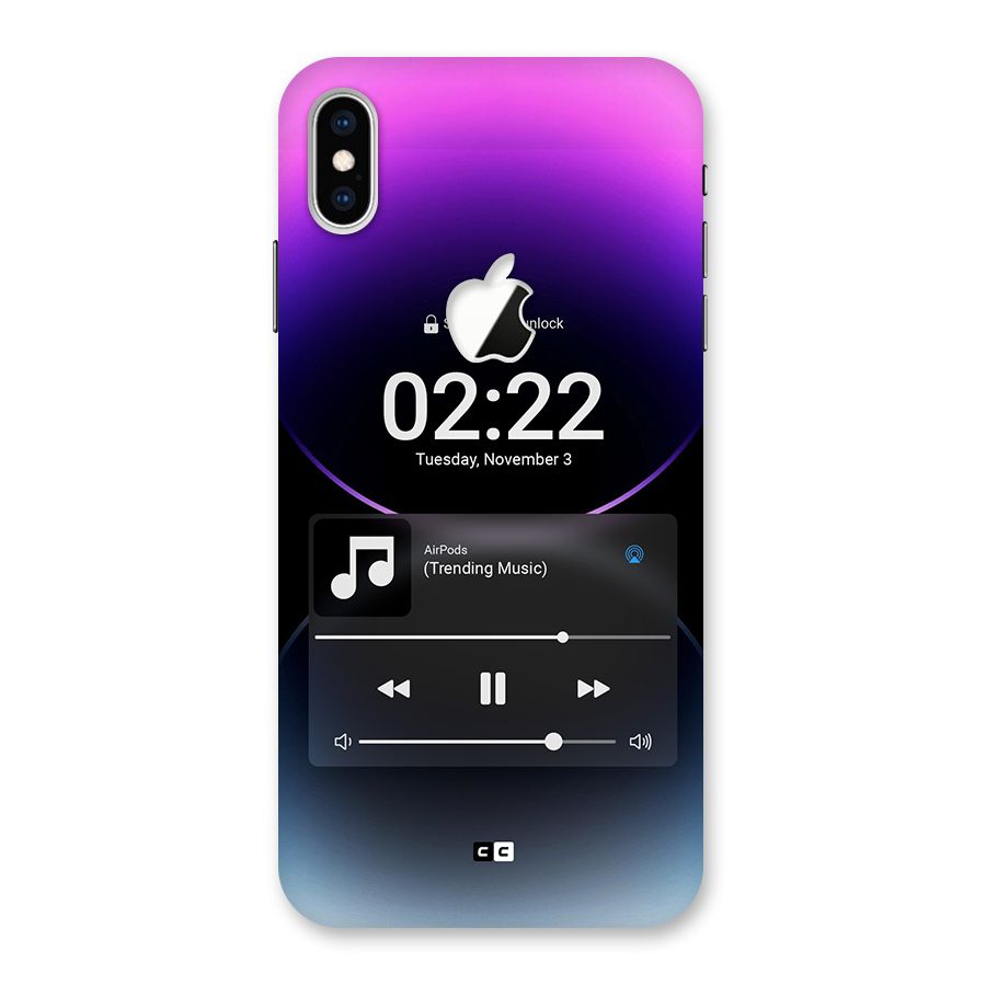 Trending Music Back Case for iPhone XS Max Apple Cut