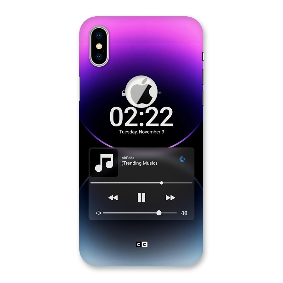 Trending Music Back Case for iPhone X Logo Cut