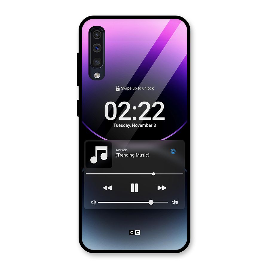 Trending Music Glass Back Case for Galaxy A30s