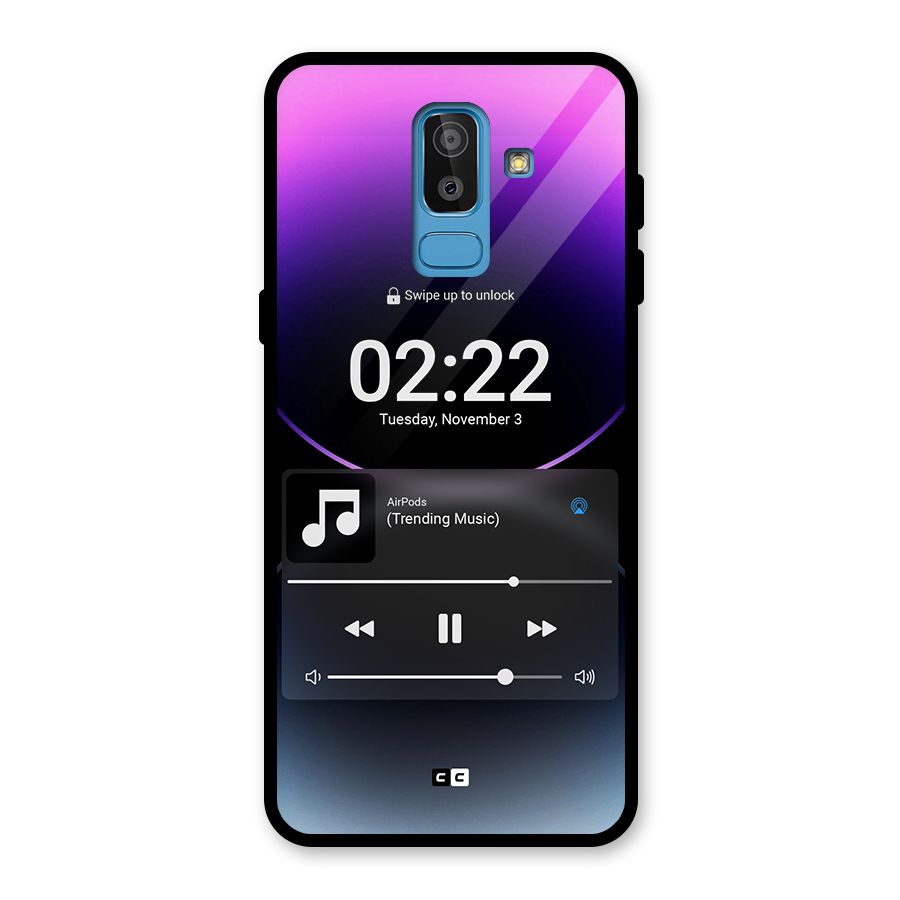 Trending Music Glass Back Case for Galaxy J8