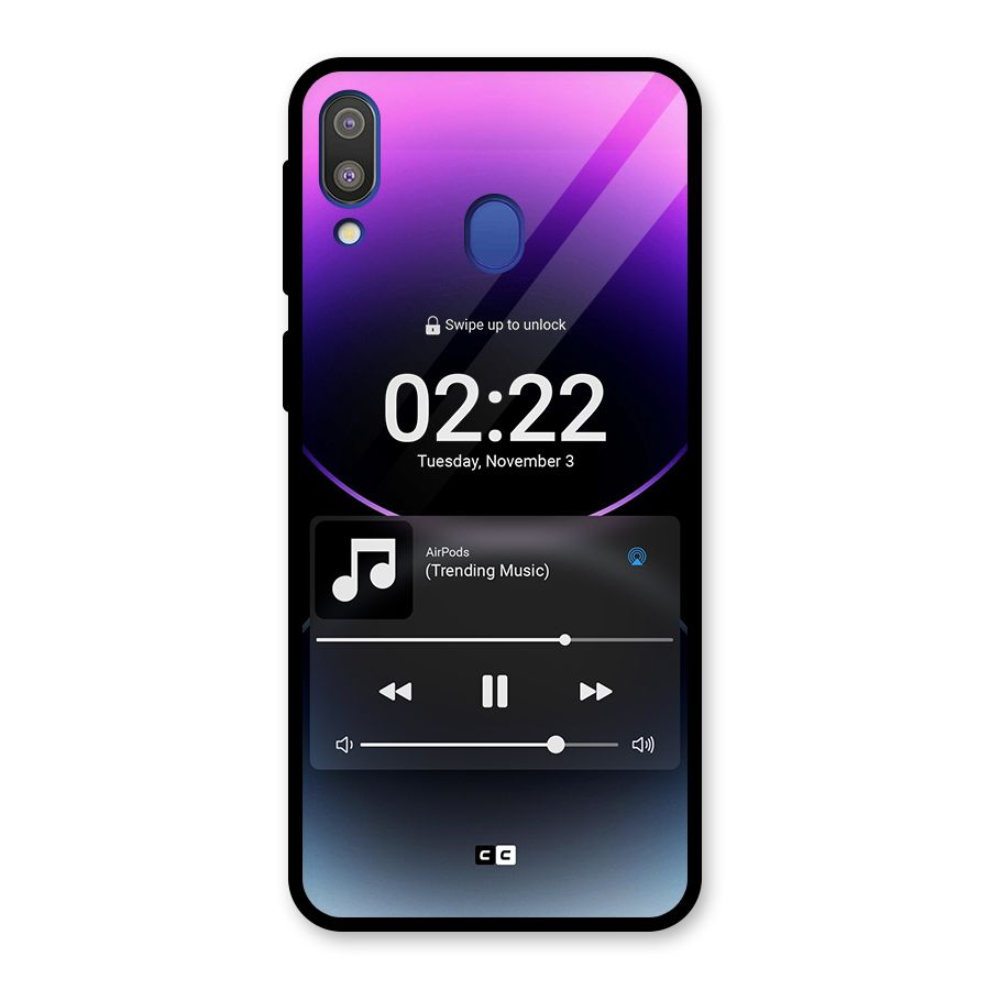 Trending Music Glass Back Case for Galaxy M20