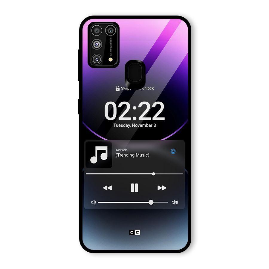 Trending Music Glass Back Case for Galaxy M31
