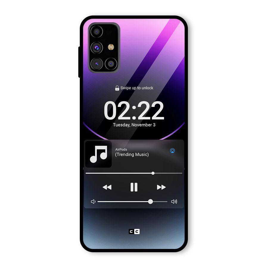 Trending Music Glass Back Case for Galaxy M31s
